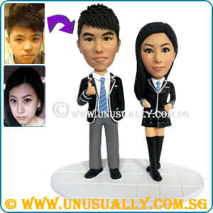 Full Custom 3D Unusually Smart & Fashionable Couple Figurines